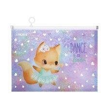 Zip A4 lightning folder with an extension of 320 x 245 x 25 mm, 180 μm Devente Dance Fox