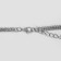 The necklace "Hollywood" Waterfall, 6 rows, white color in silver, 30 cm