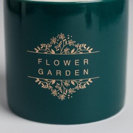 Ceramic pot with embossing, flower garden pots, 8 x 7.5 cm-5