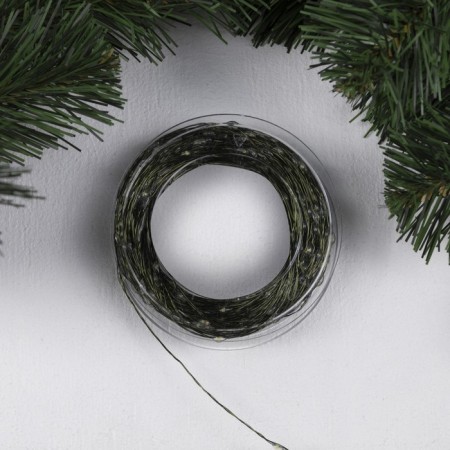Garland “thread” 50 m dew, IP44, green thread, 500 LED, white glow, 8 modes, 31 V-1
