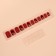Patch nails, 12 pcs, with adhesive plates, a soft square shape, with sparkles, red