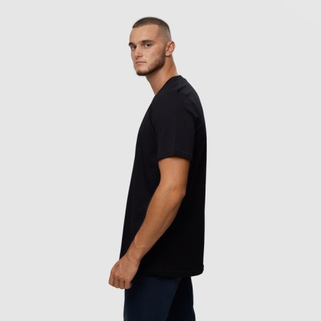 T -shirt male, black color/print mix, size m-3