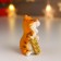 Souvenir Polystone "Tiger with coins/horseshoe" mix 6.7x4x5 cm