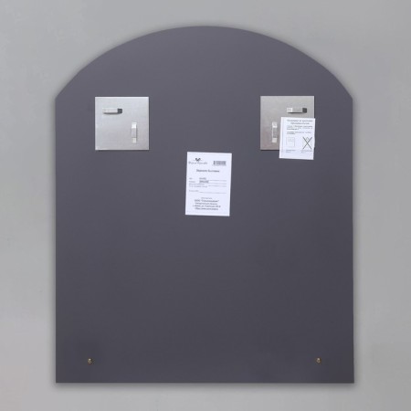 Wall mirror, with sandblasting graphics, 60 x 50 cm, with a shelf, 2 brackets-3