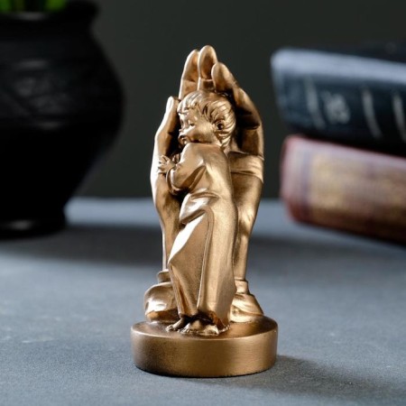Figure "Tenderness" bronze / marble baby-1