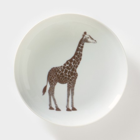 Porcelain plate "Safari. Giraffe ", d = 20.5 cm