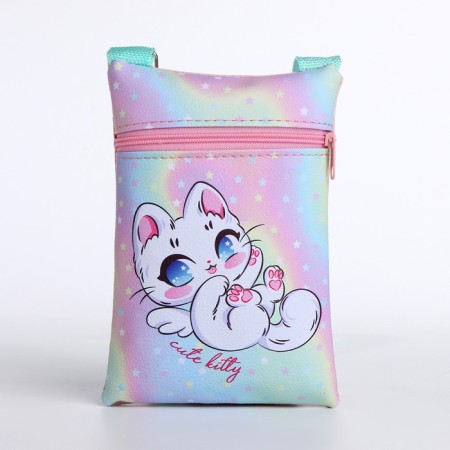 Gift set for the girl "Magic kitten", bag, pen, notebook-4
