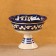 Candy of Rishtan ceramics "Flowers", blue 14 cm,