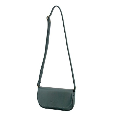 Women's bag B2772-04110, dark green color, artificial leather, 20x6x11 cm-2