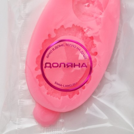 Mold Dolyana "Frame and Portrait", silicone, 8.5 × 4.5 cm, pink color-7