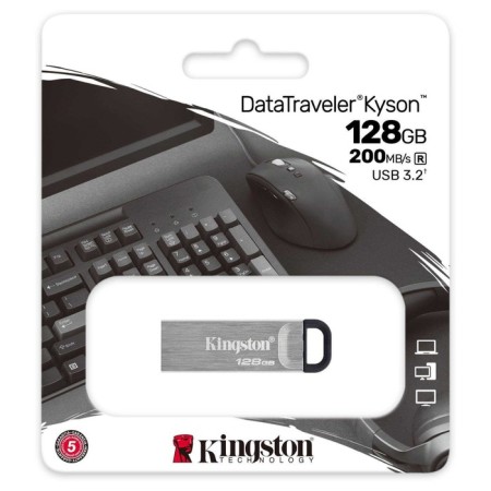 Kingston 128Gb Datatraveler Kyson DTKN/128GB USB3.2 Silver/Black-2