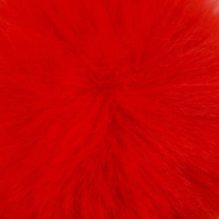Pompon artificial fur "red" d = 7 cm-1