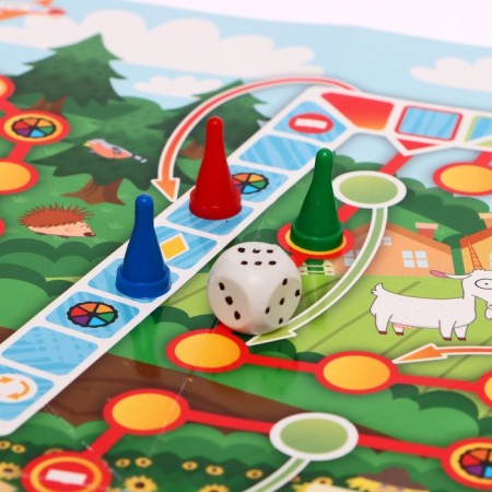 Board player game "Blue Tractor"-4