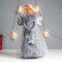 Interior doll "Angel in a gray dress with an asterisk" Pooh 37.5x11.5x18 cm