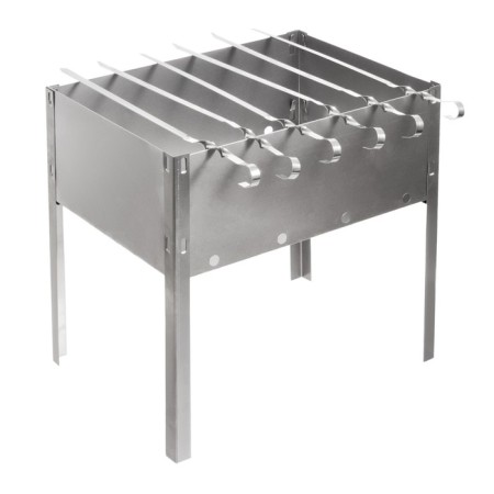 Boyscout barbecue, 350x250x350 mm, prefabricated + 6 skewers, in thermal grip