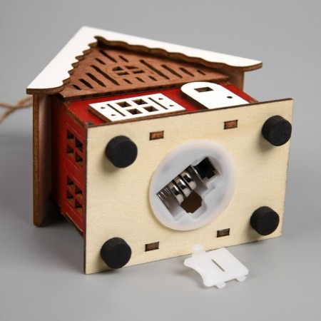 Submissive Sveta "Red House", 9.5x5.5x10 cm, 1 LED, AG10X3 (in set), glow warm white-2