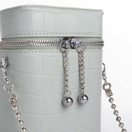 Cross-Bodi bag, lightning department, long belt, green color-3