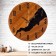 Watching clock, interior "loft", silent, d-29 cm, aa