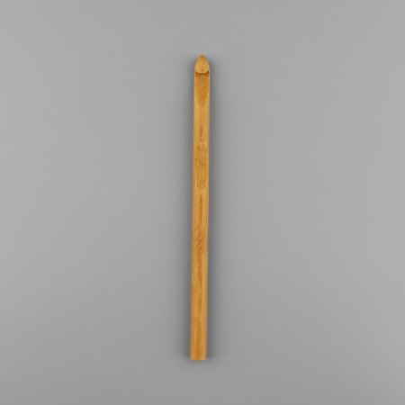 Knitting hook, bamboo, d = 8 mm, 15 cm-1