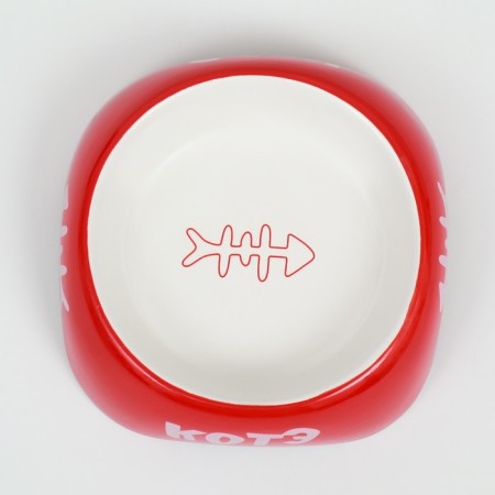 Ceramic bowl "Kote" 200 ml 13 x 4.5 cm, red-4
