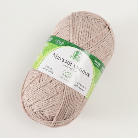 Yarn "soft cotton" 70% cotton, 30% nylon 220m/100g (mountain - 175)-1