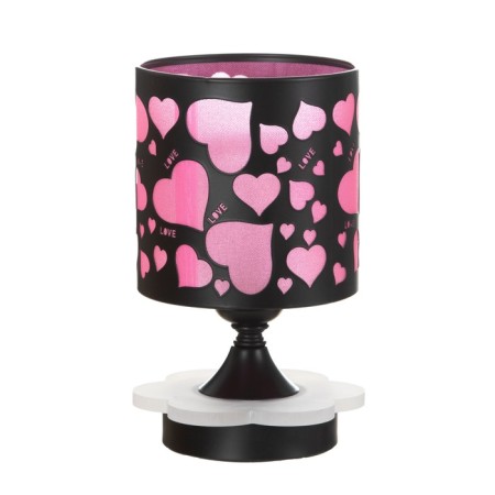 Aroma lace with backlight "Heart" G9 40W +RGB black 12x12x22.5 cm Risalux-9