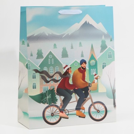 Laminated vertical “Happiness next to you”, l 31 x 40 x 11.5 cm, New Year-2