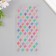 Stickers for creativity plastic "Multi -colored rhomba tiles" 9.3x20.4 cm