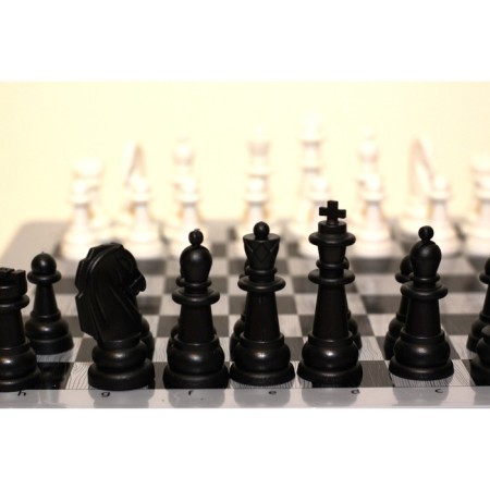 Shakhmat checkers, large, gray color-11