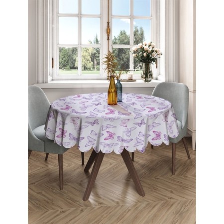 The tablecloth "Summer butterflies", Round, Saten, D = 150 cm-2