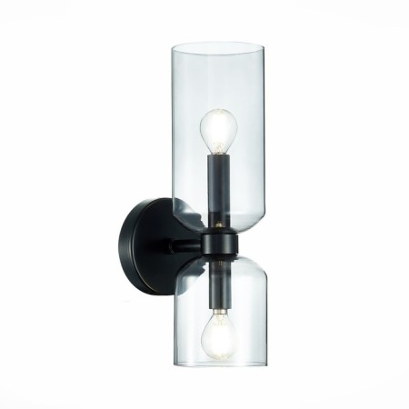 Sconces st. SL1180.401.02. Treviso. 2x40 watts, E14, 12x36 cm, black color-3