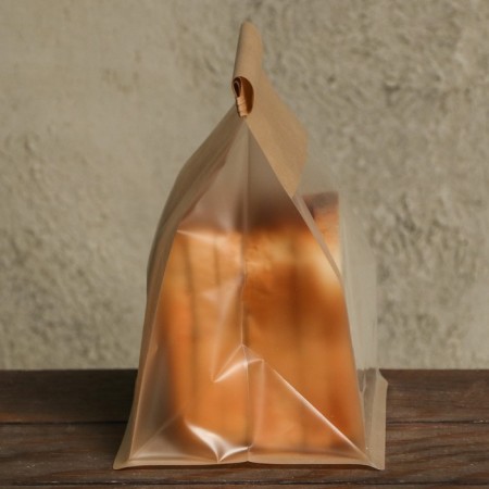Paper Craft package, with a window, a rectangular bottom, 16 x 13 x 26 cm-3