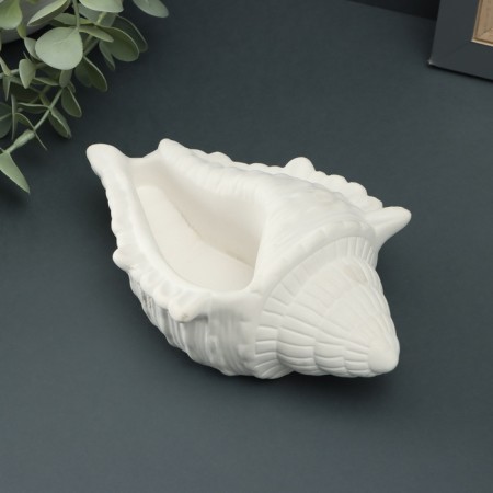 Steel stand - Climb "Shell Rawn" 12x15x5cm, white