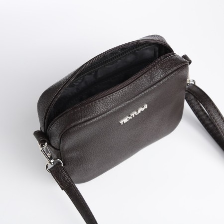 Women's bag over the shoulder Textura, small size, brown color-5