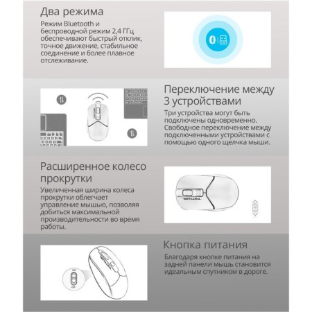 Mouse A4Tech FSTYLER FB12, optical, wireless, 1200DPI, USB, black-3