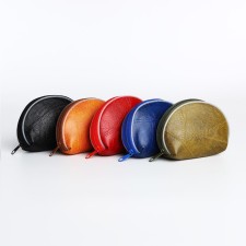 Women's wallet with zipper, color mix