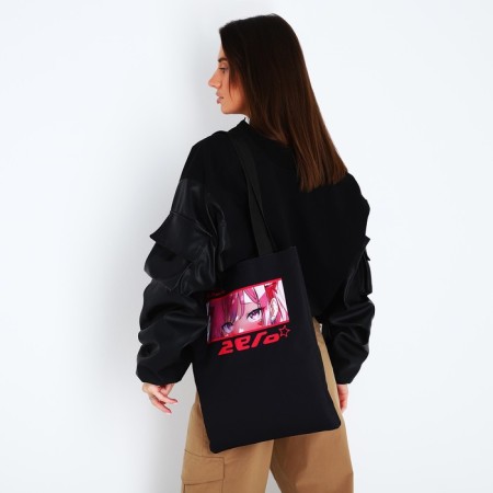 Bag Schoper "Anime Eyes", 35x0.5x40, Department without lightning, without lining, Black-8