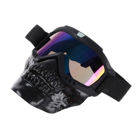 Mask glasses for motor vehicles, collapsible, lameleon visor, black color
