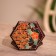 Wooden box, batik 10x11x7 cm