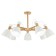 Ceiling EVOLUCE lamp. Sle103802-07. Balcamo. 7x60 watts, E27, 75x75x45 cm, color light wood, white