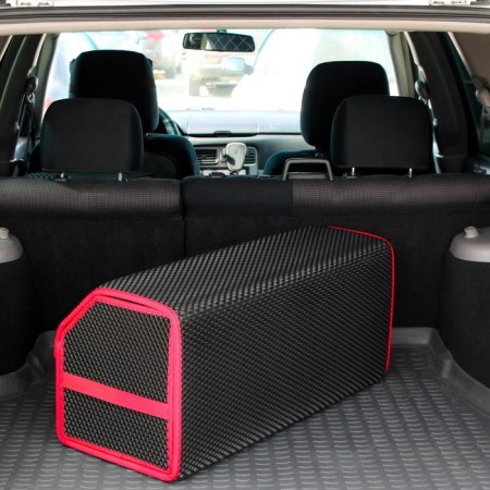 Organizer COFR in the trunk of a car, bag, EVA material, 70 cm, red kant-4