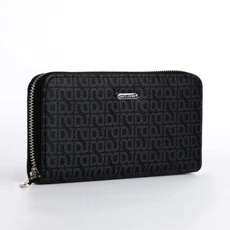 Women's wallet with lightning, black color