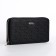 Women's wallet with lightning, black color