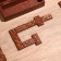 Game table "Domino" 20x7x5.5 cm, tree shisham