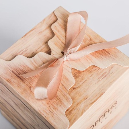 Gift folding box, packaging, “Surprise for you”, 12 x 12 x 12 cm-3