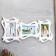 Photo frame plastic in 3 photos 10x15 cm "smooth lines" white 26.5x57.5 cm
