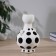 VAZA Ceramics Table "Picasso" (manual painting) Large peas, 22x12 cm, black and white