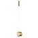 Bra Indigo, 14008/1w Brass. 1x10WW, LED, 1000LM, 4000K, 80x80x920 mm, white matte color
