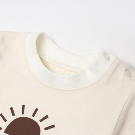 Set: T -shirt with DL. sleeve and pants crumb I am Dreamer, height 80-86 cm, beige-1