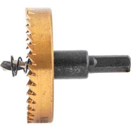Metal crown Denzel 724120, HSS, 63 mm, nitridetan coating-1